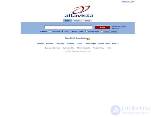   Popular search engines in the 90s: then and now 