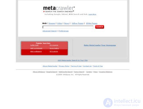   Popular search engines in the 90s: then and now 