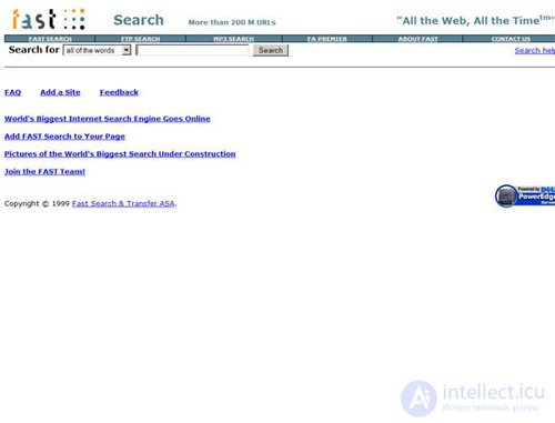   Popular search engines in the 90s: then and now 