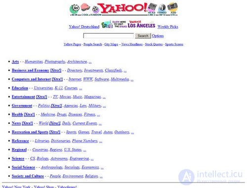   Popular search engines in the 90s: then and now 