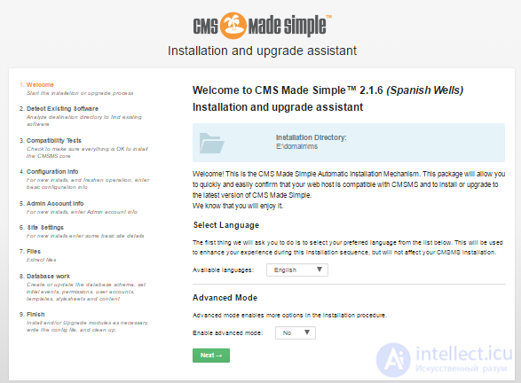   CMS Made Simple - overview, system requirements, installation, features 