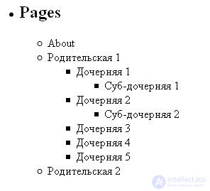   WORDPRESS 12. Work with links to pages (wp_list_pages). 