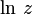   Complex logarithm 