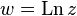   Complex logarithm 