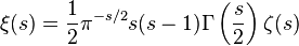 Zeta function of Riemann