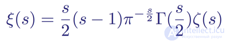 Zeta function of Riemann