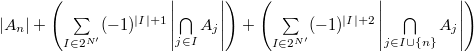 Inclusion-exclusion formula or exclusion-exclusion principle and examples