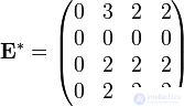 Reachability matrix