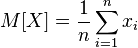   Expected value 