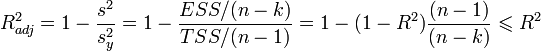   Coefficient of determination 