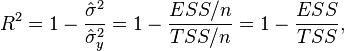   Coefficient of determination 