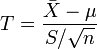   The confidence interval for the expectation of a normal sample 