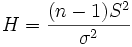   Confidence interval for normal sample variance 