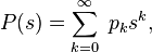 Generating function of a sequence (gentris)