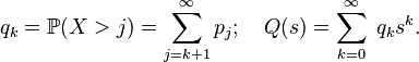 Generating function of a sequence (gentris)