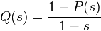 Generating function of a sequence (gentris)