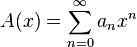 Generating function of a sequence (gentris)