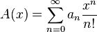 Generating function of a sequence (gentris)