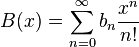 Generating function of a sequence (gentris)