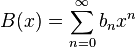 Generating function of a sequence (gentris)