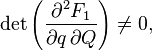 Generating function of canonical transformation