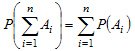   The addition theorem for probabilities of incompatible events 