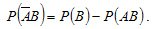   The addition theorem for probabilities of incompatible events 