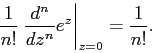 the table of the main generating functions and the proof (conclusion).