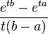   Uniform distribution of random variable. 