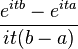   Uniform distribution of random variable. 