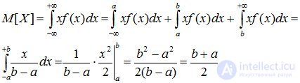   Uniform distribution of random variable. 