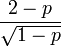 Geometric distribution