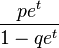 Geometric distribution