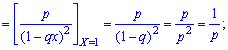 Geometric distribution