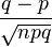   Binomial distribution 