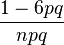   Binomial distribution 