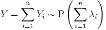   Poisson distribution 