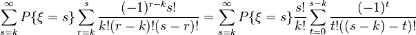   Poisson distribution 