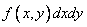   Distribution density of a system of two random variables 