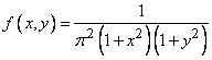   Distribution density of a system of two random variables 