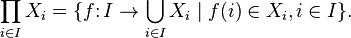   Direct or Cartesian product of two sets 