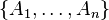   Direct or Cartesian product of two sets 