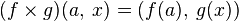   Direct or Cartesian product of two sets 