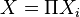   Direct or Cartesian product of two sets 