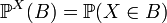   Probability distribution 