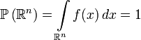   Probability density 