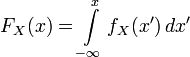   Probability density 