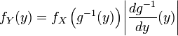   Probability density 