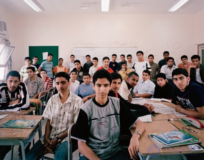   Portrait of world school students  education in different countries 