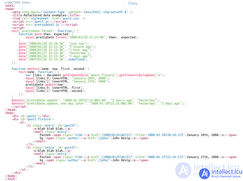   Introduction to unit testing javascript code 